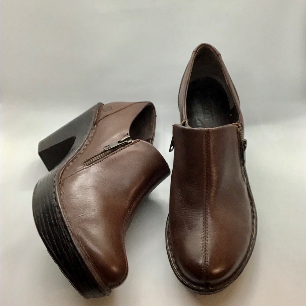 Born Brown Leather Booties